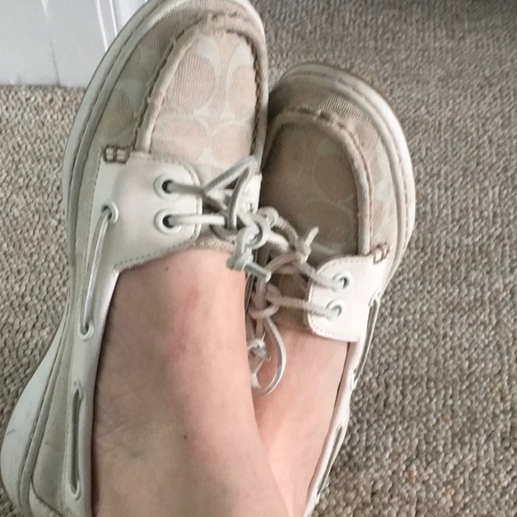 Coach boat shoes - 8.5